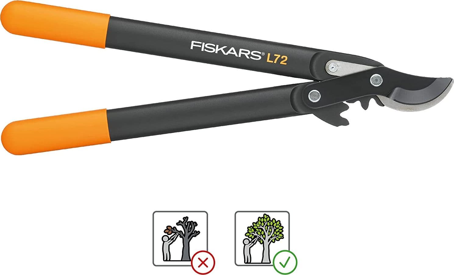 FISKARS - TRONCARAMI BY-PASS A UNCINO POWERGEAR lunghezza cm.46 FER 303385 in prodotto EuroStore07 - Alatri, commercioVirtuoso.it