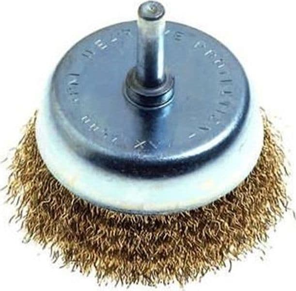 SPAZZOLE A TAZZA FILI ACCIAIO PER TRAPANO - ø mm.50 codolo mm.6 - PZ 6 5 in prodotto EuroStore07 - Alatri, commercioVirtuoso.it