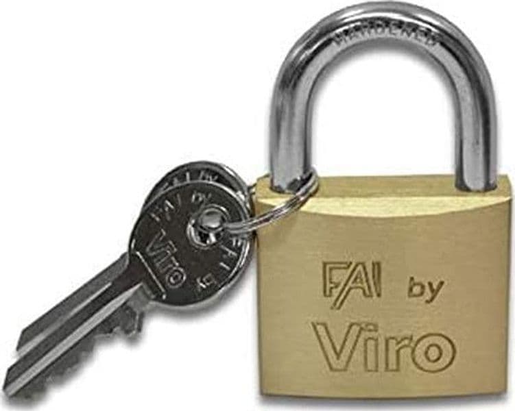 LUCCHETTO ARCO NORMALE FAI BY VIRO mm.60 FER 185882 in prodotto EuroStore07 - Alatri, commercioVirtuoso.it