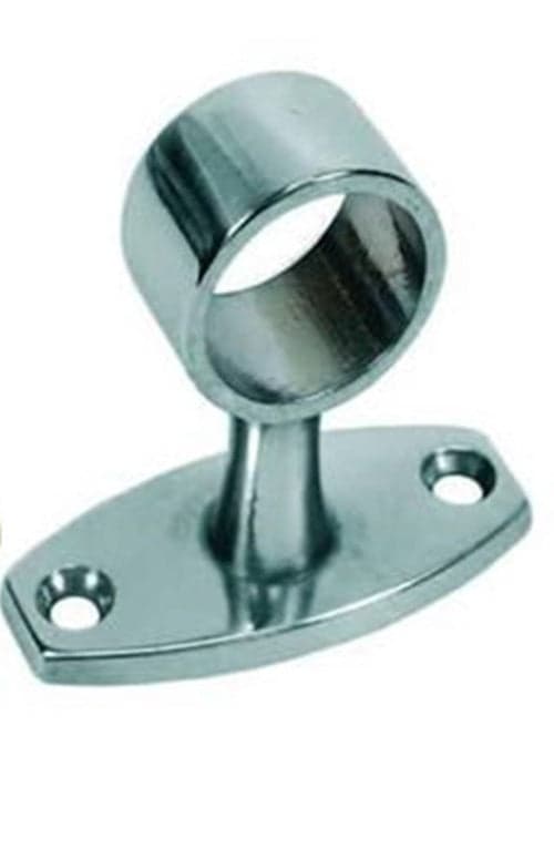 SUPPORTO PASSANTE PER CORRIMANO - ø mm.30 - mm.29x54x60h. ottone cromato - in prodotto EuroStore07 - Alatri, commercioVirtuoso.it