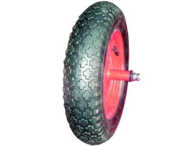 RUOTA PNEUMATICA PER CARRIOLE CON CARRARMATO PERNO MM.12X2 - interasse mm.150 10 in prodotto EuroStore07 - Alatri, commercioVirtuoso.it
