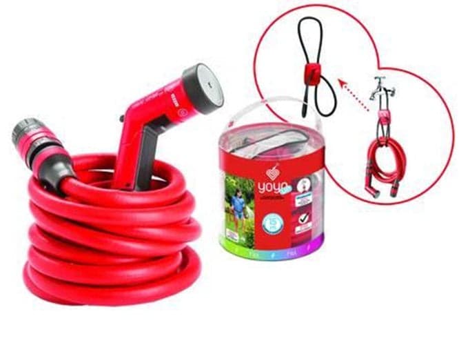 TUBO ESTENSIBILE YOYO UP CON RACCORDI, LANCIA E SUPPORTO mt.12-13/25 in prodotto EuroStore07 - Alatri, commercioVirtuoso.it