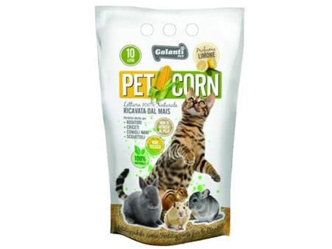 LETTIERA PETCORN RICAVATA DAL MAIS - LT 10 - 100% naturale PROF. al limone - in prodotto EuroStore07 - Alatri, commercioVirtuoso.it