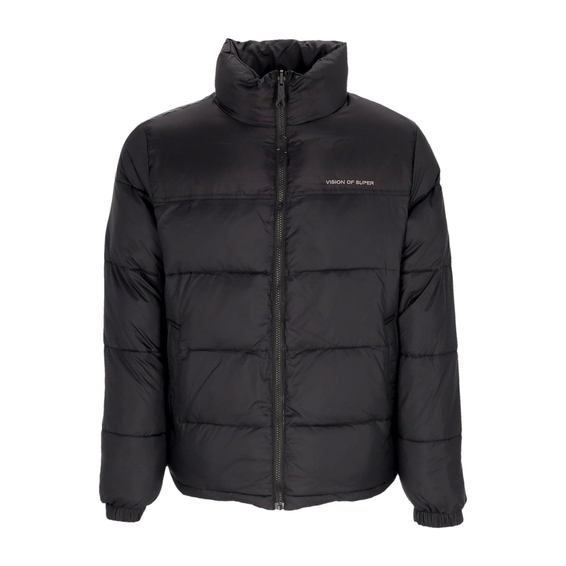 VISION OF SUPER Piumino Uomo Puffy Jacket Black/purple da uomo in Giacche Drestige - Casamassima, commercioVirtuoso.it