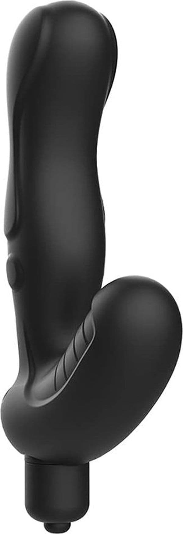 Plug Anale Vibrante Nero in Silicone Punto P Waterproof vibrazioni 8 x 15 cm in prodotto Erosdom - Palmi, commercioVirtuoso.it