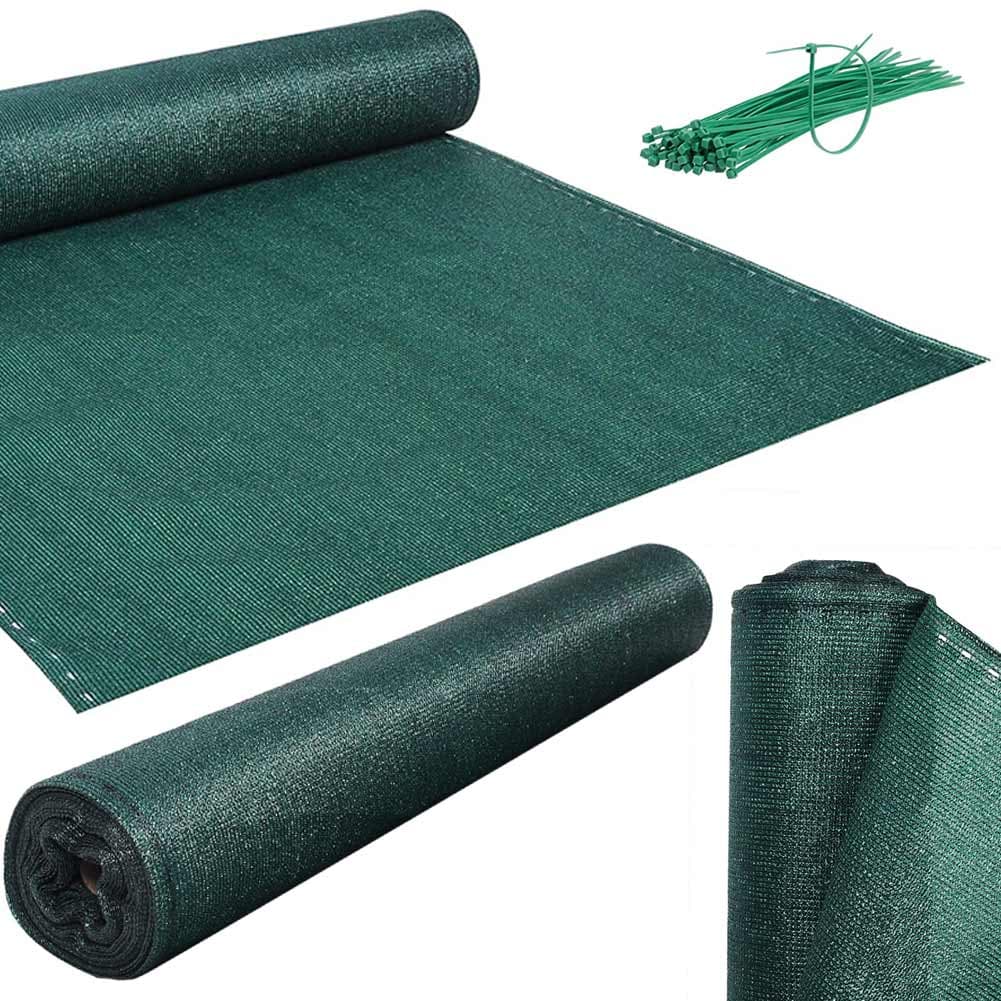Telo Ombreggiante 1,5 x 20 Mt Rete Ombra 90% Frangivento Frangivista + Fascette
