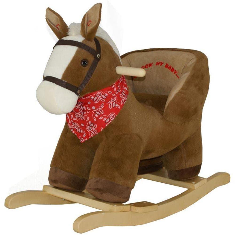 Cavallo Dondolo Cavalluccio Cavalcabile Peluche Gioco Bambini con Effetti Sonori in Cavalli a dondolo e animali Esplodia - Napoli, commercioVirtuoso.it