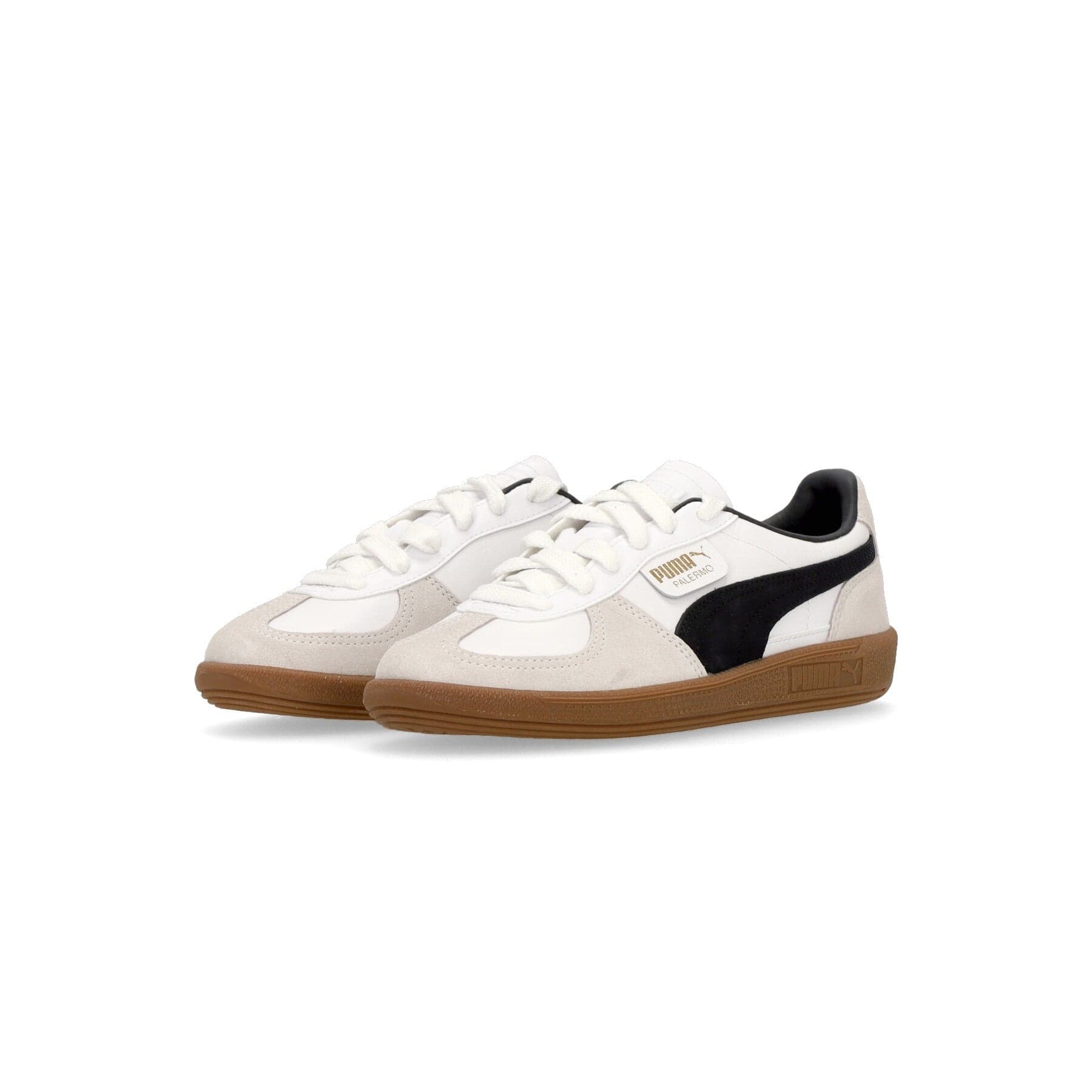 PUMA Scarpa Bassa Uomo Palermo Lth White/vapor Gray/gum da uomo in Sneaker casual Drestige - Casamassima, commercioVirtuoso.it