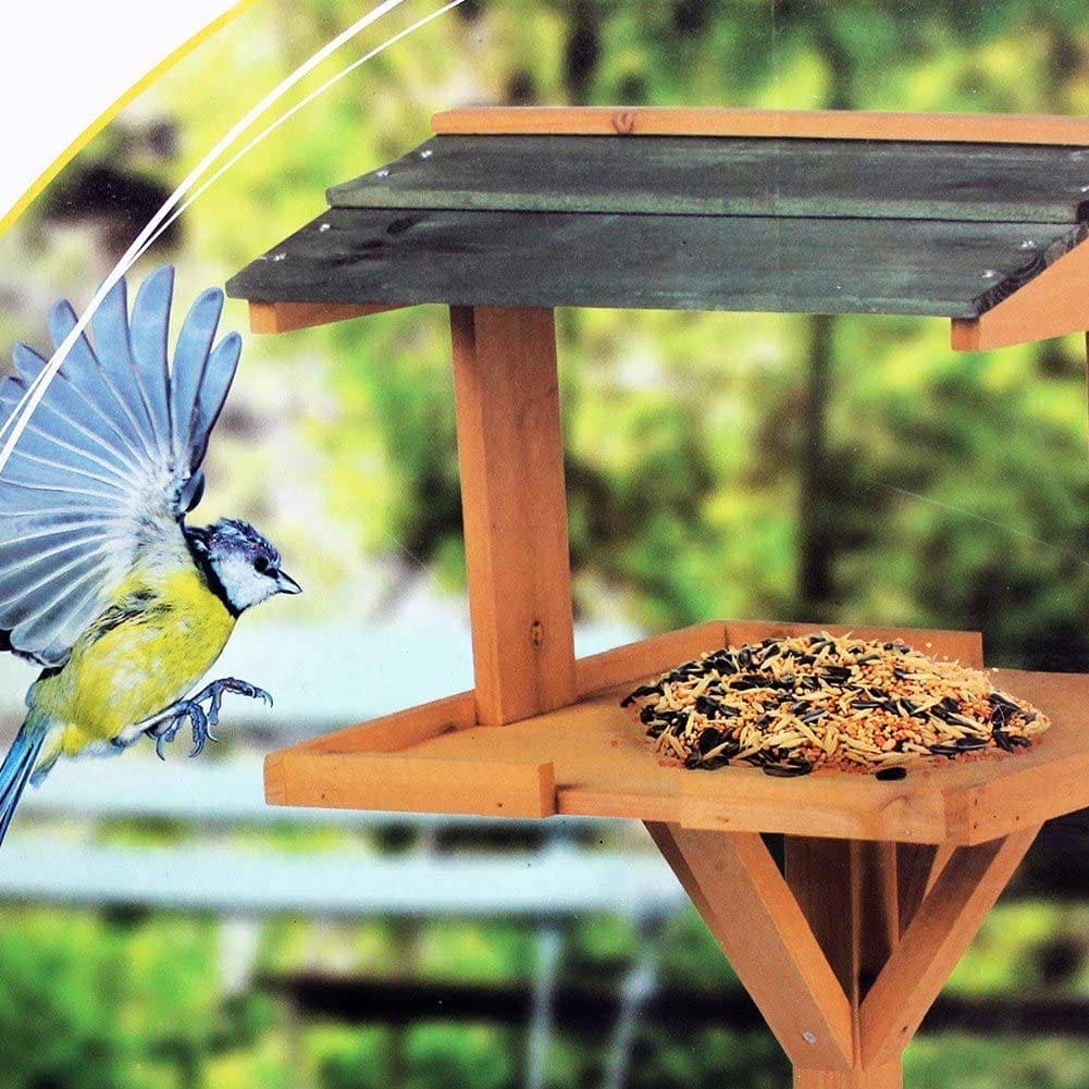 Casetta Mangiatoia per Uccelli da Giardino Bird House in Legno 115x35x35cm in Nidi Esplodia - Napoli, commercioVirtuoso.it