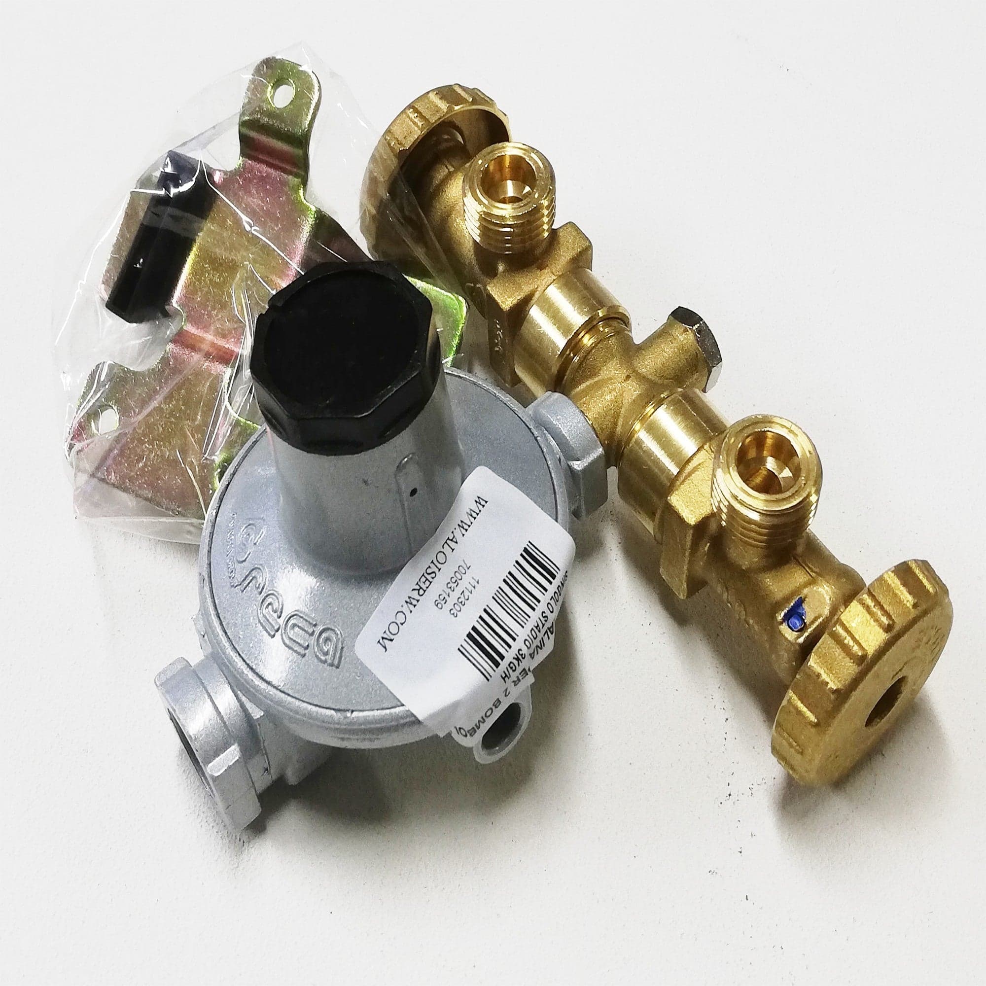 Mini centralina singolo stadio da 7kg/h per due bombole gas gpl per scaldabagno in Regolatori gas e pompe Aloiserw.com - Altomonte, commercioVirtuoso.it
