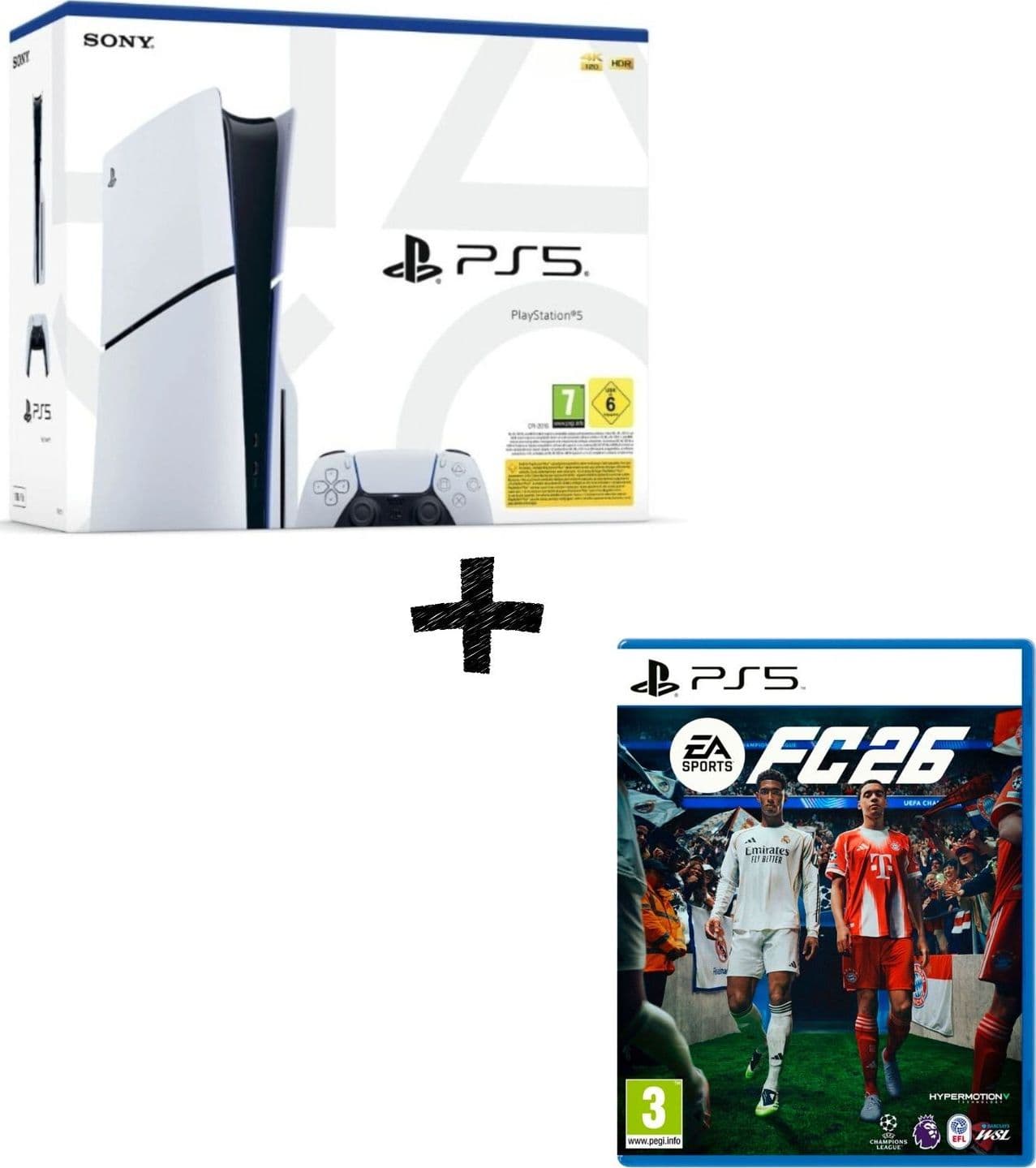 Sony PlayStation5 Ps5 Slim Standard Edition Chassis-E 1TB Memoria + Fc 26 Italia