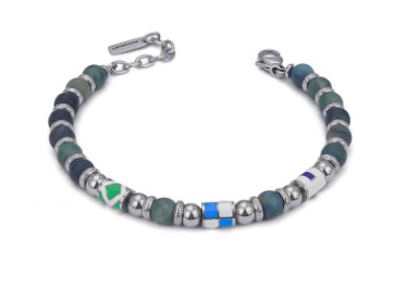 Boccadamo - Bracciale con agata verde, elementi smaltati e Pvd in Bracciali Alba Gioielli - Casoria, commercioVirtuoso.it