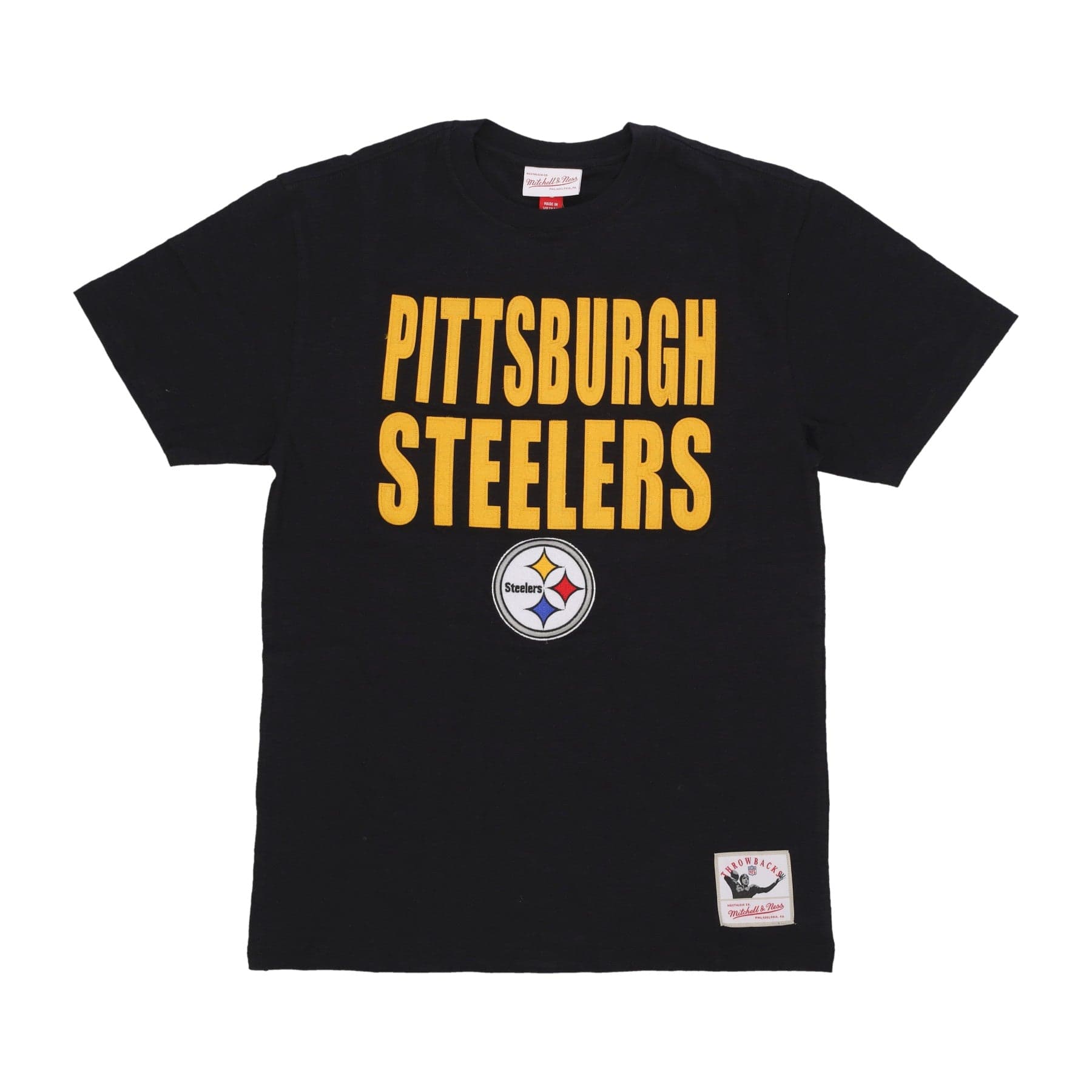 MITCHELL &amp; NESS Maglietta Uomo Nfl Legendary Slub Tee Pitste Original Team Colors da uomo in T-Shirt Drestige - Casamassima, commercioVirtuoso.it