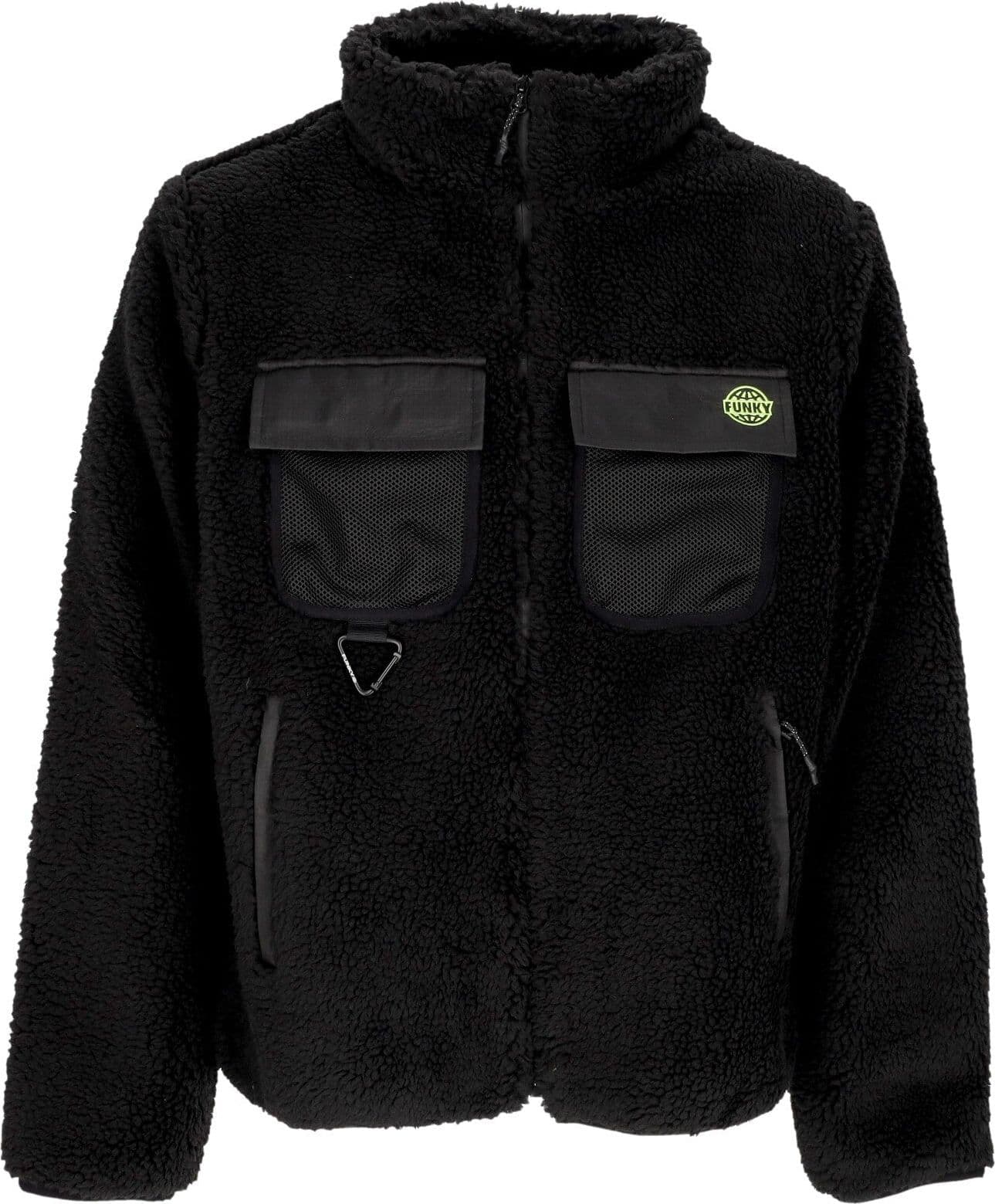 FUNKY Orsetto Uomo Grog Sherpa Jacket Black