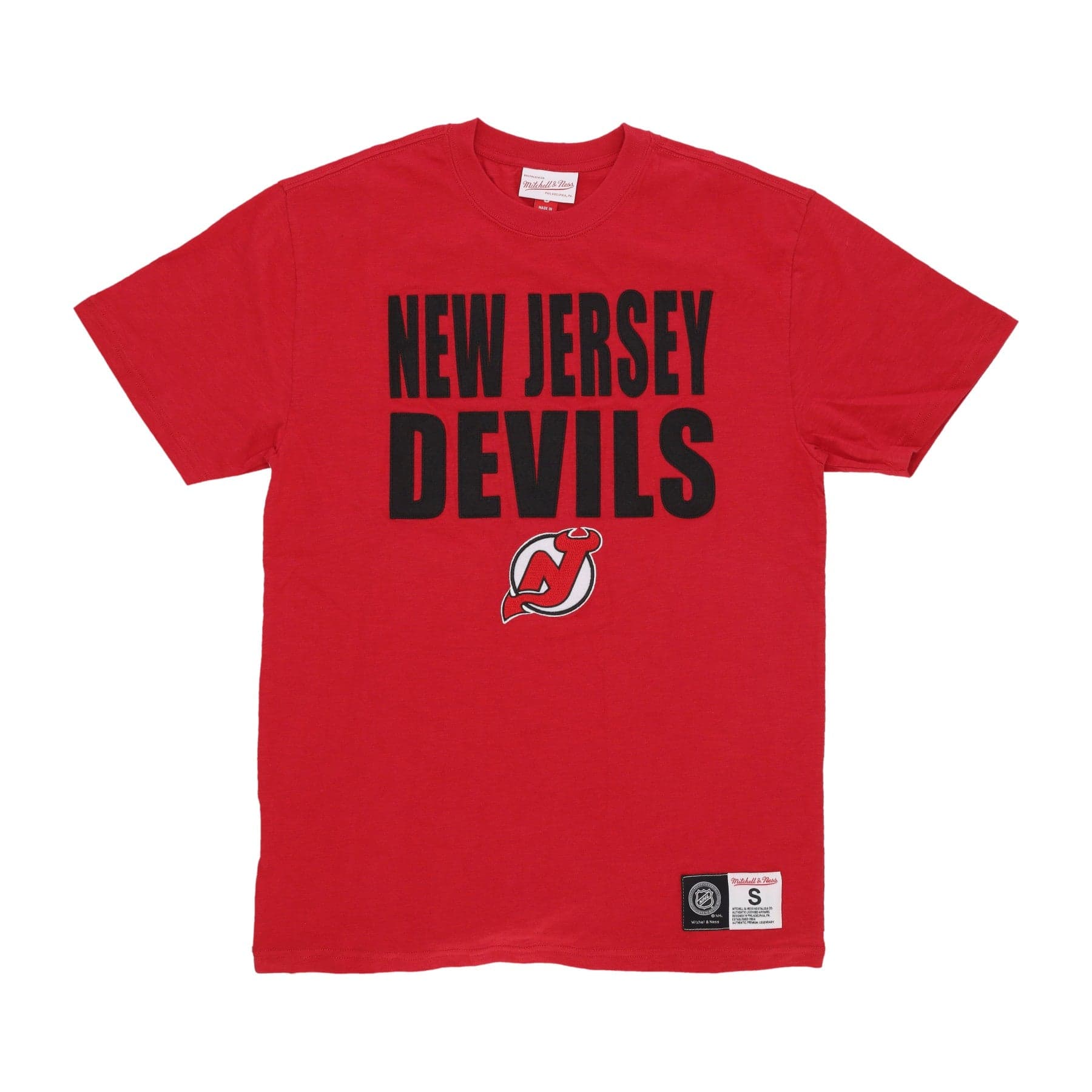 MITCHELL &amp; NESS Maglietta Uomo Nhl Legendary Slub Tee Nejdev Original Team Colors da uomo in T-shirt Drestige - Casamassima, commercioVirtuoso.it