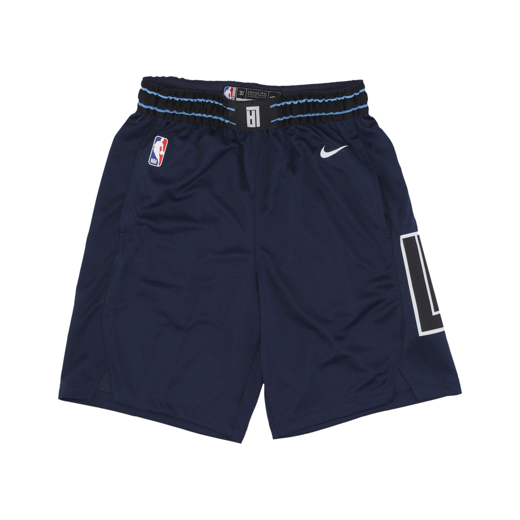 NIKE NBA Pantaloncino Basket Uomo Nba City Edition 23 Dri-fit Swingman Short Loslak College Navy/pure Platinum da uomo