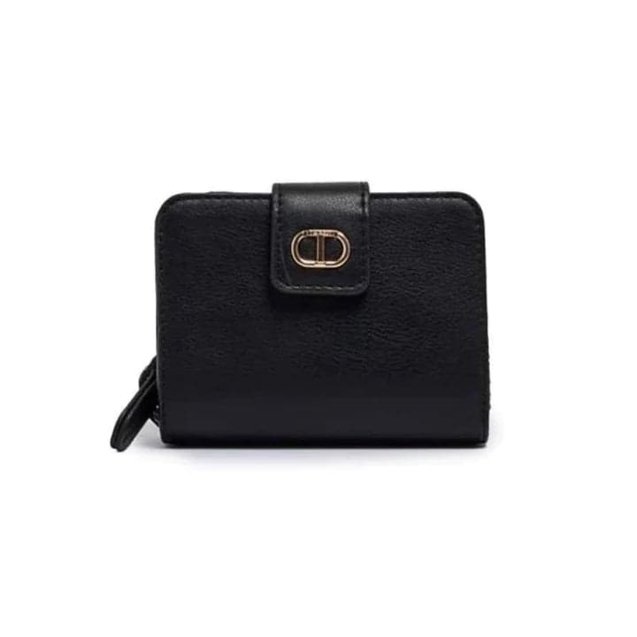 TWINSET Portafogli zip around 232TD8351 nero con logo oval T piccolo