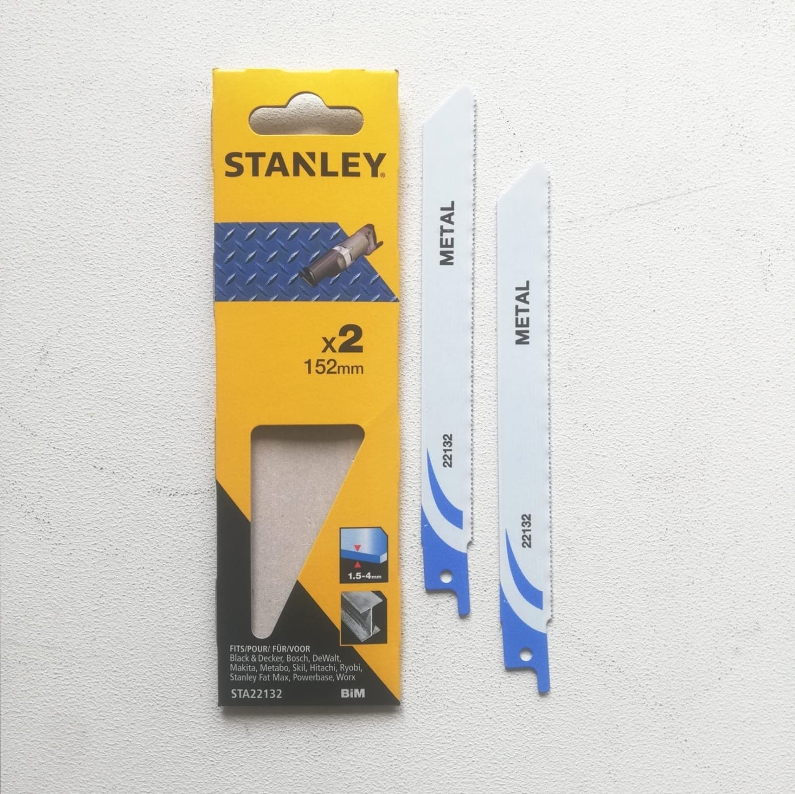 Stanley lama da 152mm per taglio ferro max 12mm per gattuccio - 2pz in Lame per seghe alternative Aloiserw.com - Altomonte, commercioVirtuoso.it