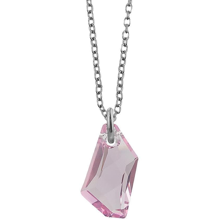 Boccadamo - Collana con cristallo geometrico color rosaline