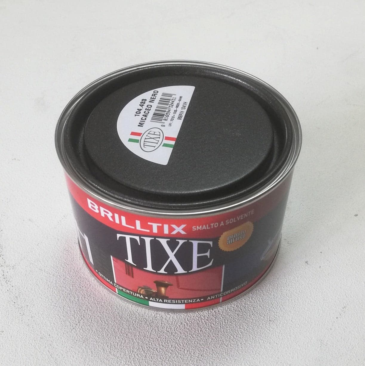 Brilltix 350ml smalto micaceo base solvente colore antracite diretto su ruggine in Vernice Aloiserw.com - Altomonte, commercioVirtuoso.it