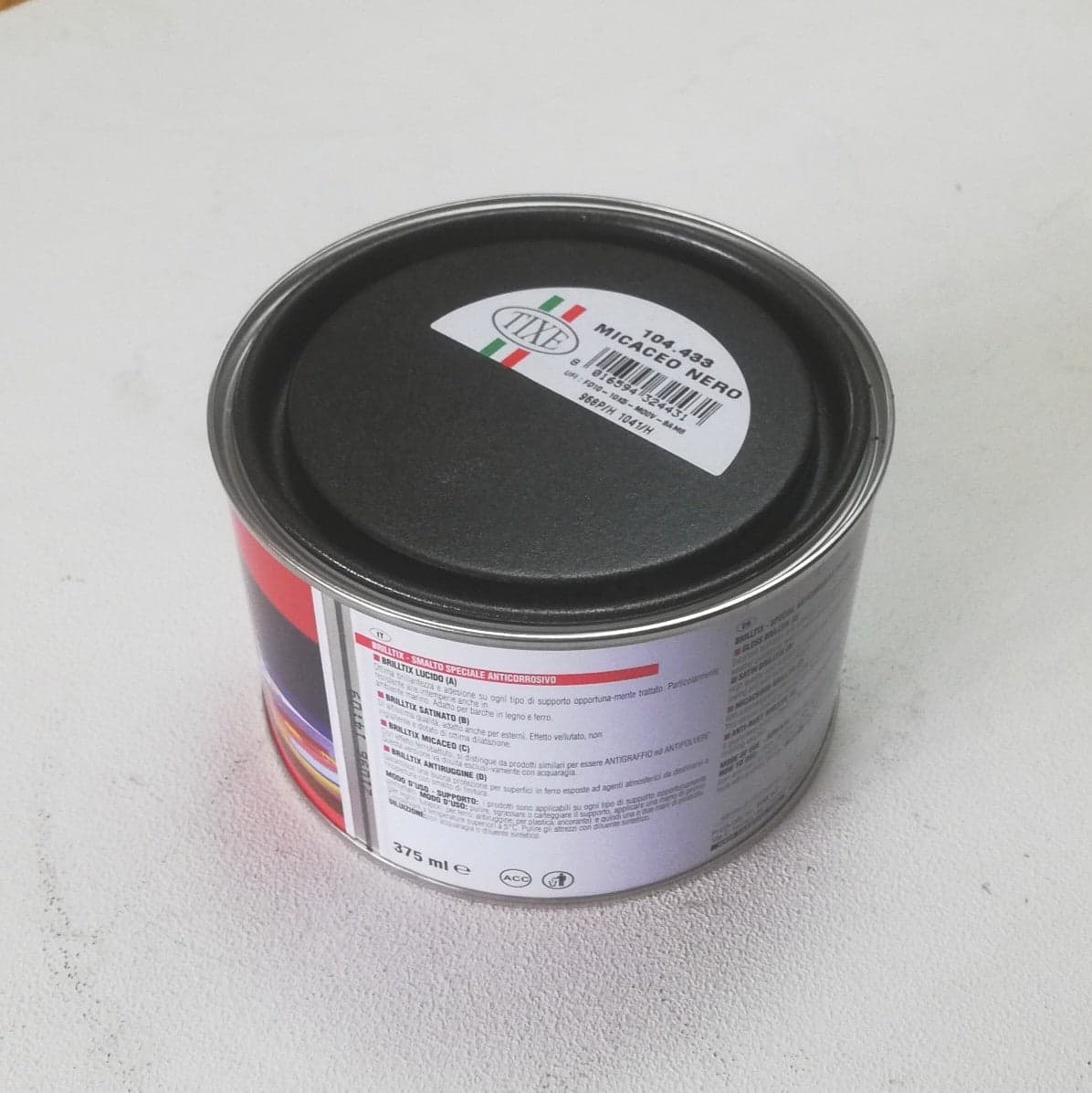 Brilltix 350ml smalto micaceo base solvente colore antracite diretto su ruggine in Vernice Aloiserw.com - Altomonte, commercioVirtuoso.it