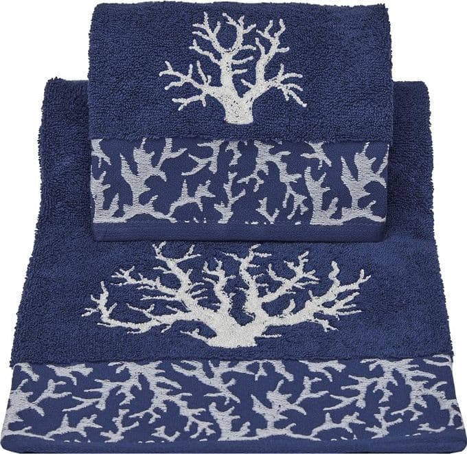 Set asciugamano bagno Vingi Ricami Coralli viso e ospite in Set di asciugamani Collezione Casa - Trebisacce, commercioVirtuoso.it