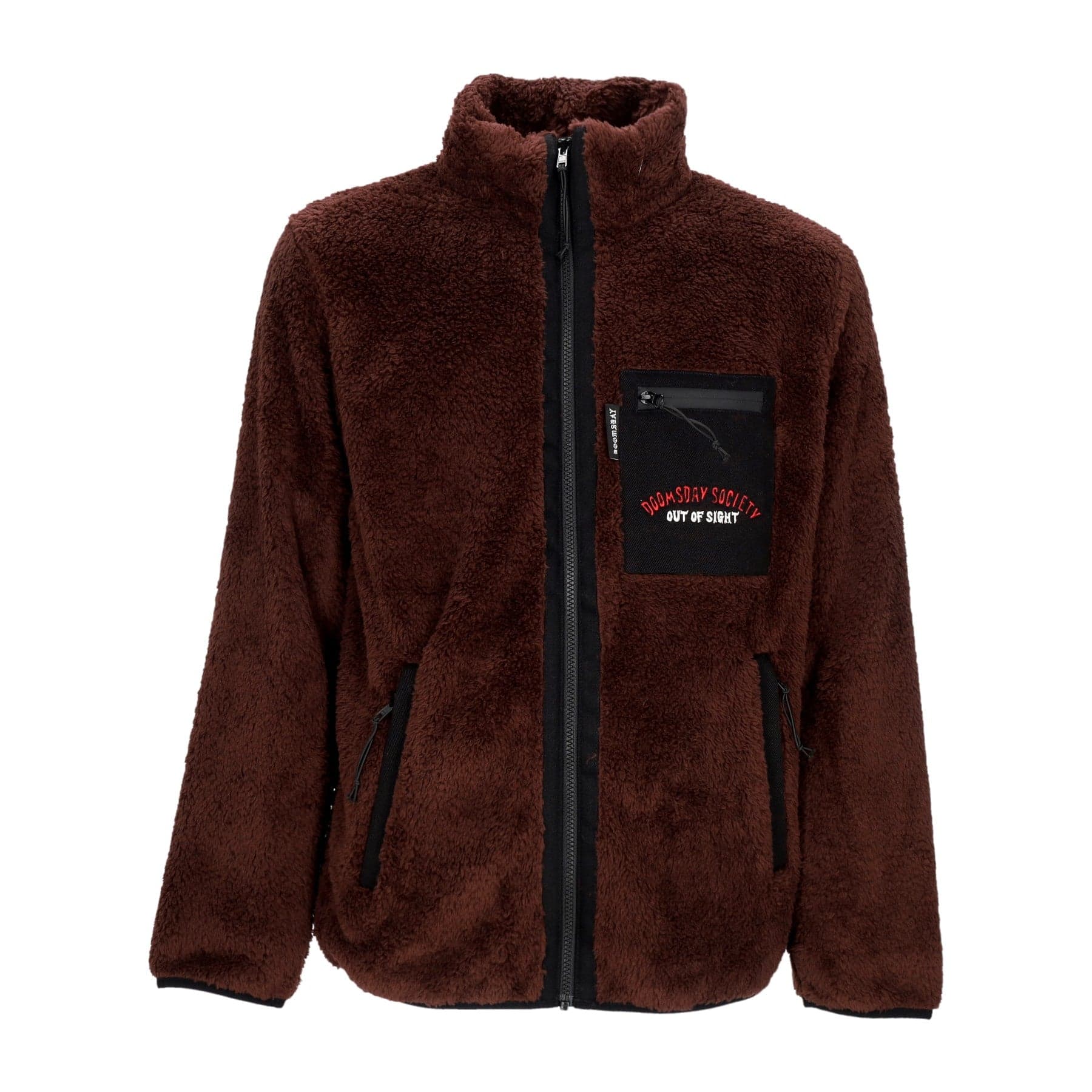 DOOMSDAY Orsetto Uomo Out Of Sight Fleece Jacket Brown da uomo in Giacche Drestige - Casamassima, commercioVirtuoso.it