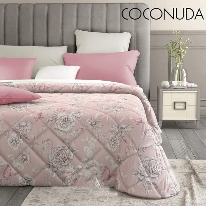 Trapunta matrimoniale invernale in raso satin Coconuda Fiona in Trapunte Collezione Casa - Trebisacce, commercioVirtuoso.it