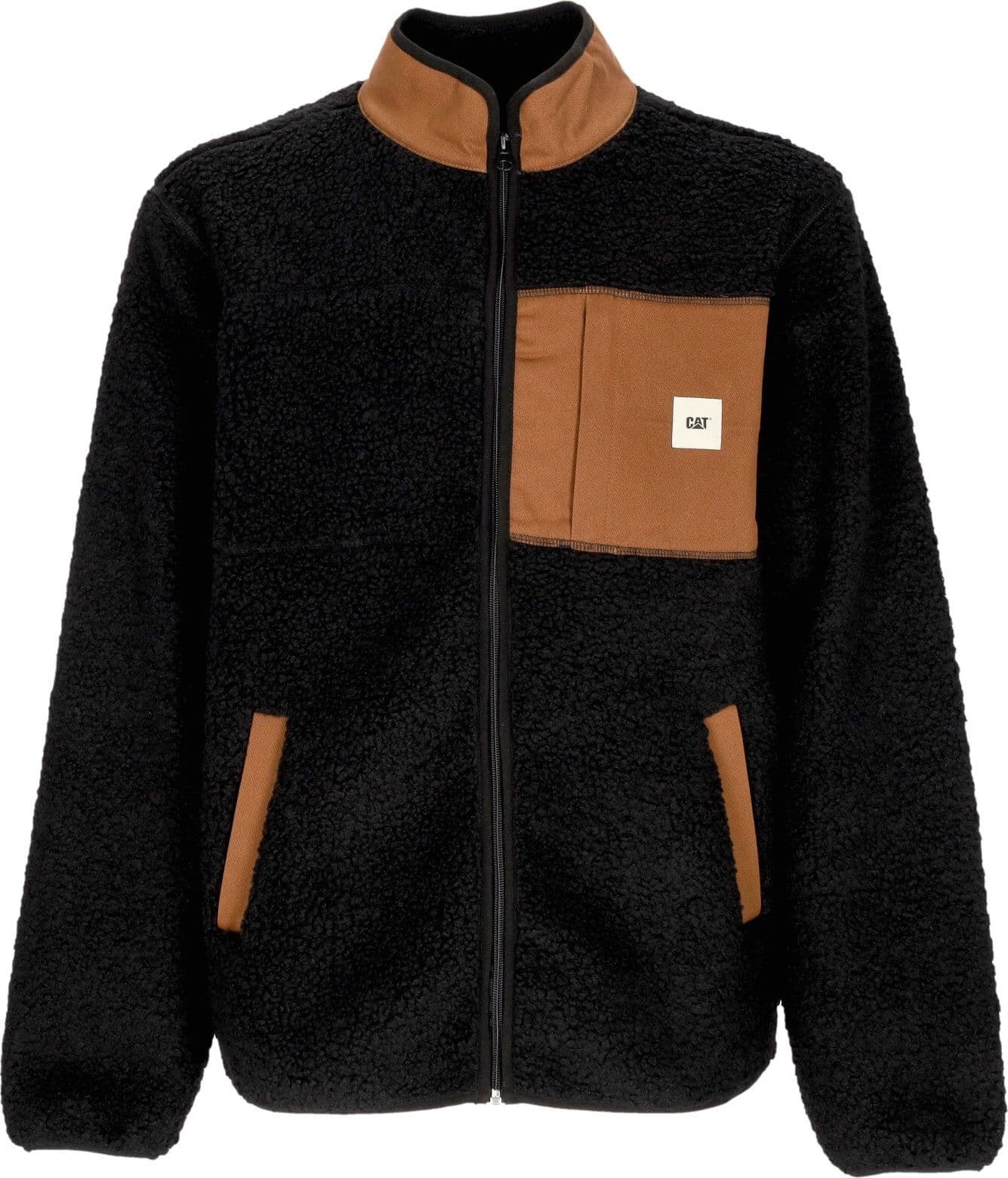 CATERPILLAR Orsetto Uomo Full Zip Sherpa Black da uomo
