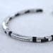 ZANCAN - Bracciale da uomo in acciaio e spinelli neri in Bracciali Alba Gioielli - Casoria, commercioVirtuoso.it
