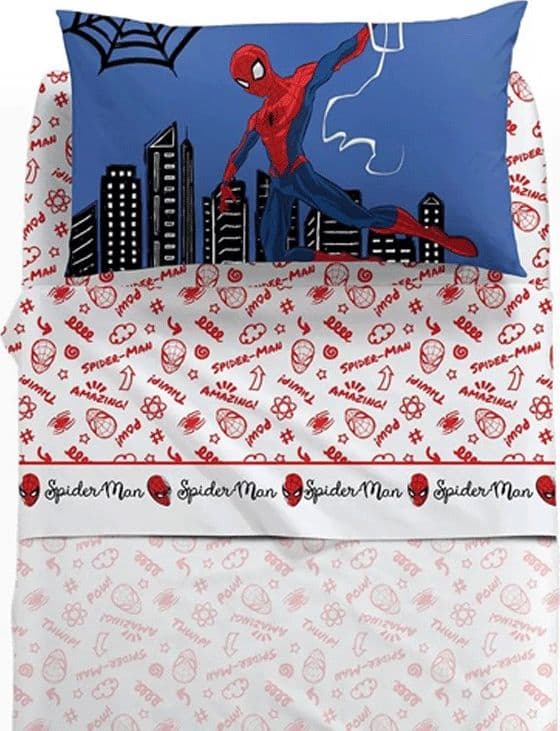 Completo lenzuola Spiderman Amazing Caleffi in cotone in Set di lenzuola e federe Collezione Casa - Trebisacce, commercioVirtuoso.it