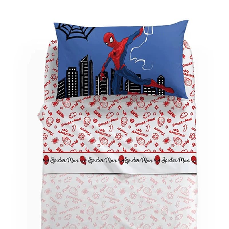 Completo lenzuola Spiderman Amazing Caleffi in cotone in Set di lenzuola e federe Collezione Casa - Trebisacce, commercioVirtuoso.it