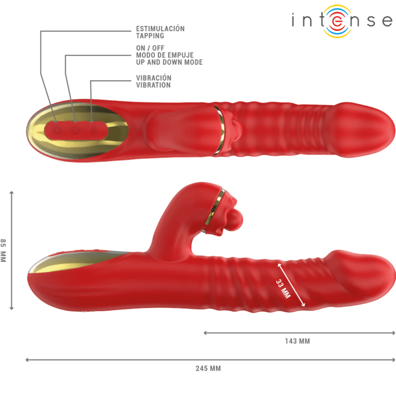 INTENSE - VIBRAZIONE THALIA E SPINTA E ROSSO TAPPING in Stimolatori per muscoli e nervi Desideria Shop - Latina, commercioVirtuoso.it