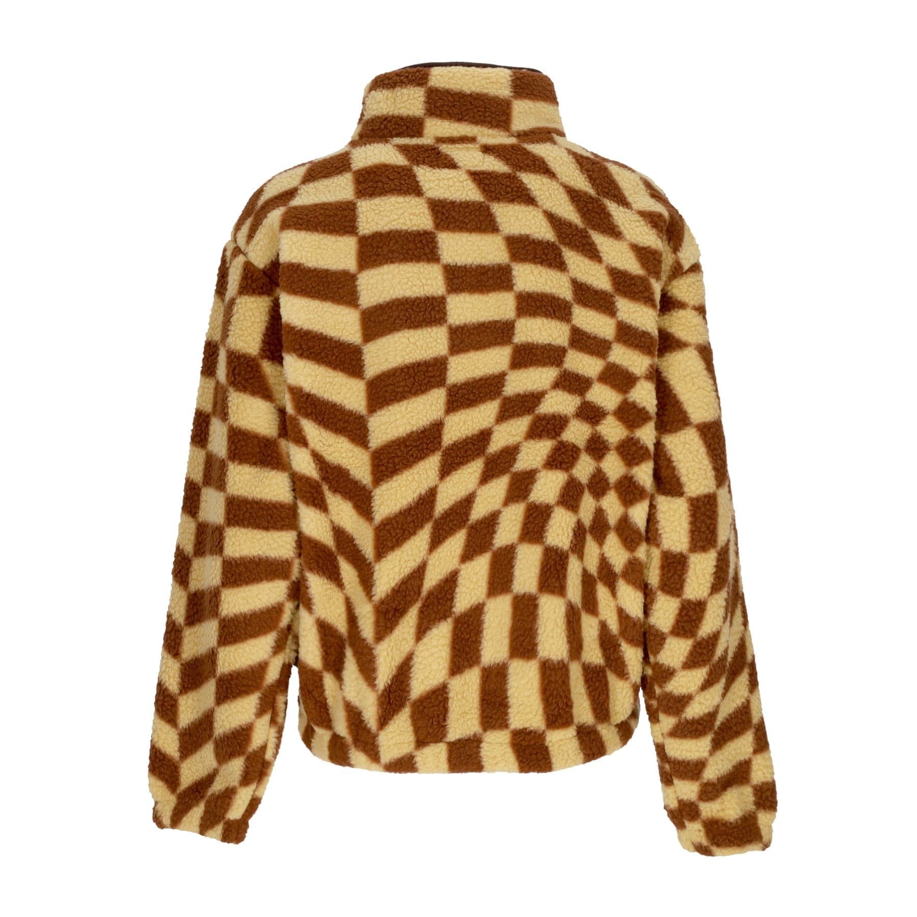 OBEY Giubbotto Pile Infilabile Donna Wavy Pop Over Jacket Sepia Multi da donna in Giacche Drestige - Casamassima, commercioVirtuoso.it