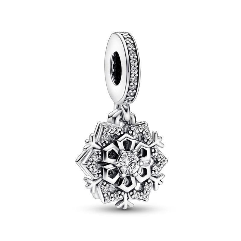 Pandora - Charm Pendente Doppio Fiocco di Neve Scintillante in Bead Charm Alba Gioielli - Casoria, commercioVirtuoso.it