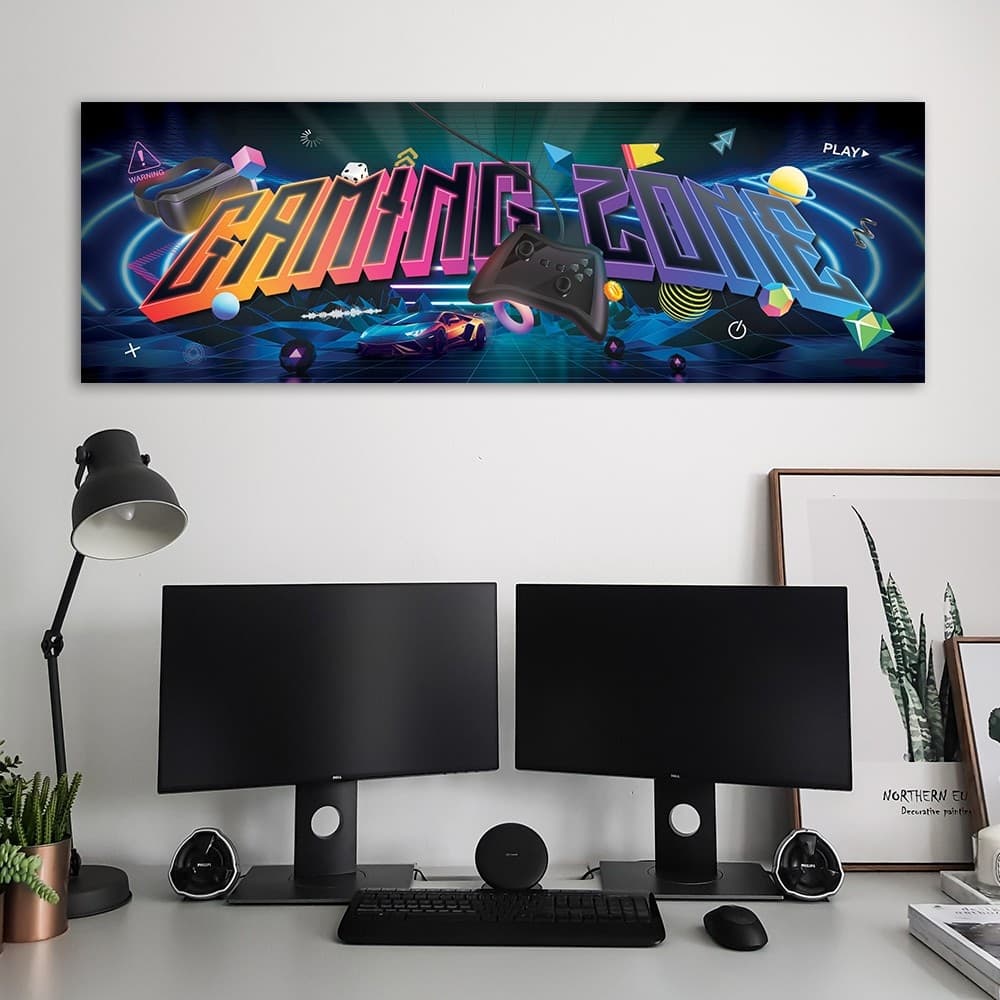 Quadro su tela, Iscrizione della zona di gioco in Poster e stampe Collezione Casa - Trebisacce, commercioVirtuoso.it