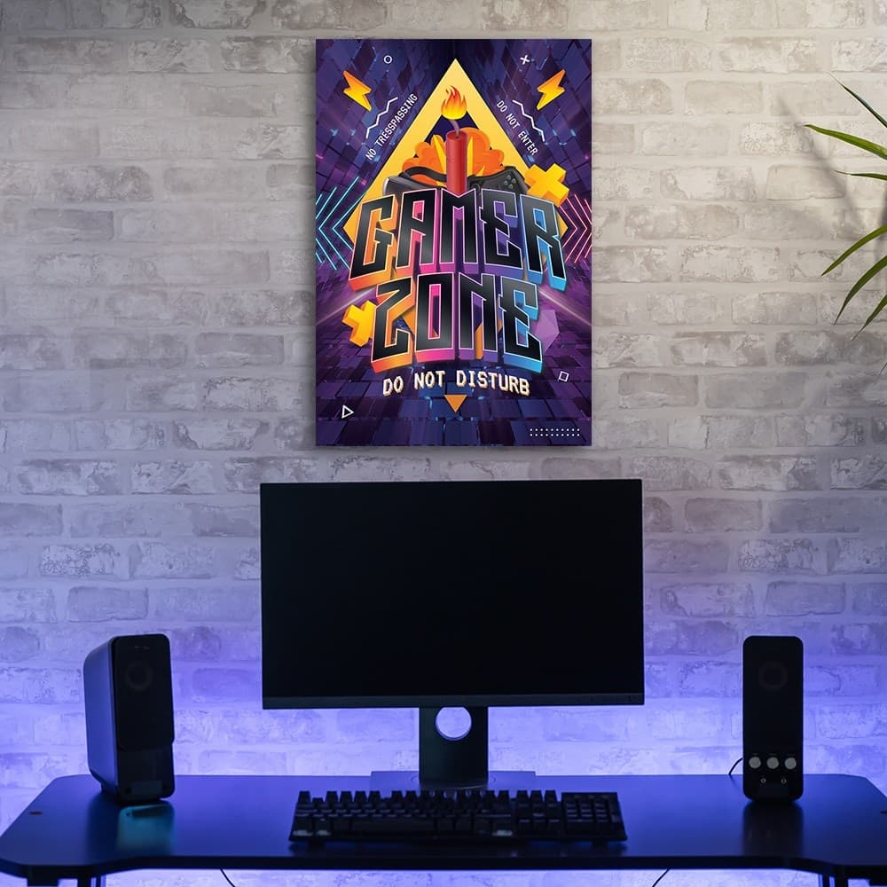 Quadro su tela, Iscrizione della zona del giocatore in Poster e stampe Collezione Casa - Trebisacce, commercioVirtuoso.it