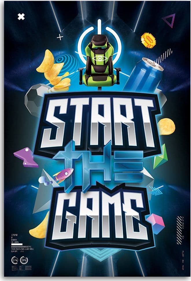 Quadro su tela, Il gioco di inizio dell'iscrizione per i giocatori in Poster e stampe Collezione Casa - Trebisacce, commercioVirtuoso.it