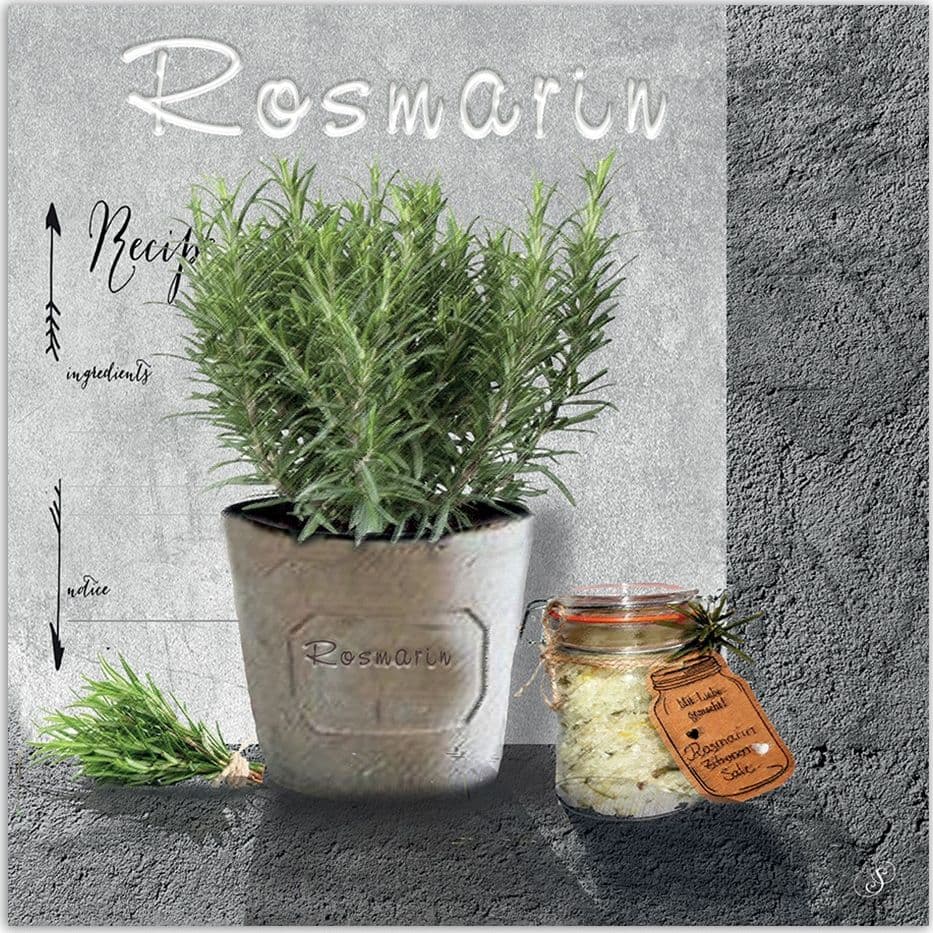 Quadro su tela, Rosemary Spetiche per la cucina in Poster e stampe Collezione Casa - Trebisacce, commercioVirtuoso.it