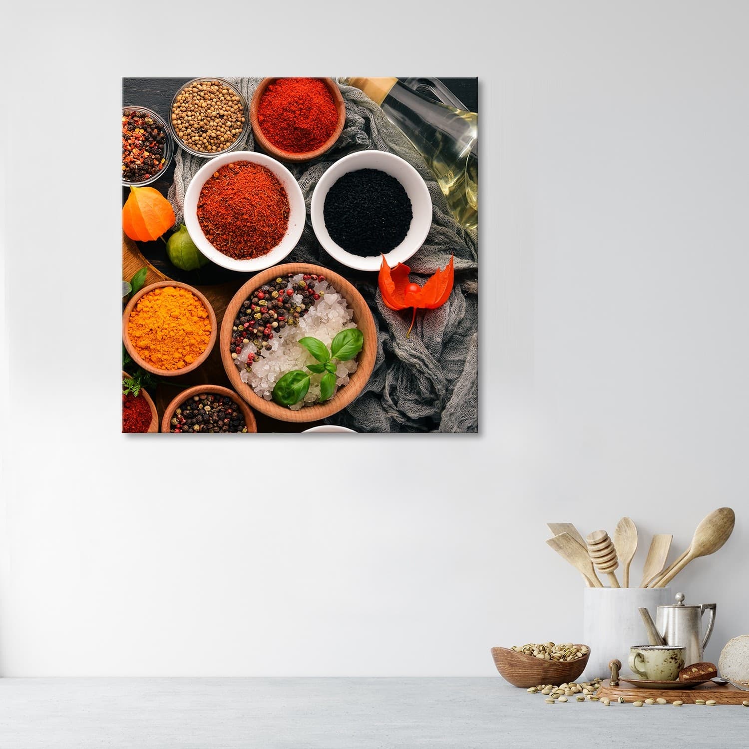 Quadro su tela, Spezie aromatiche per la cucina in Poster e stampe Collezione Casa - Trebisacce, commercioVirtuoso.it