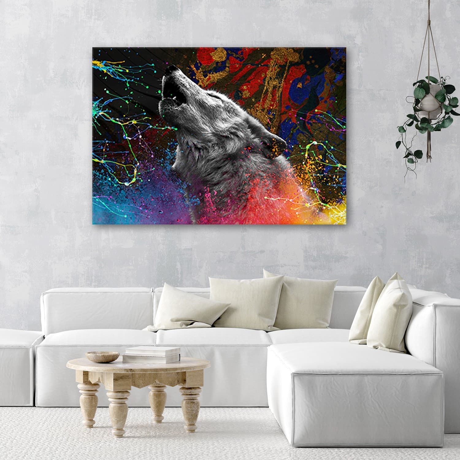 Quadro su tela, Wolf Animal Nature in Poster e stampe Collezione Casa - Trebisacce, commercioVirtuoso.it