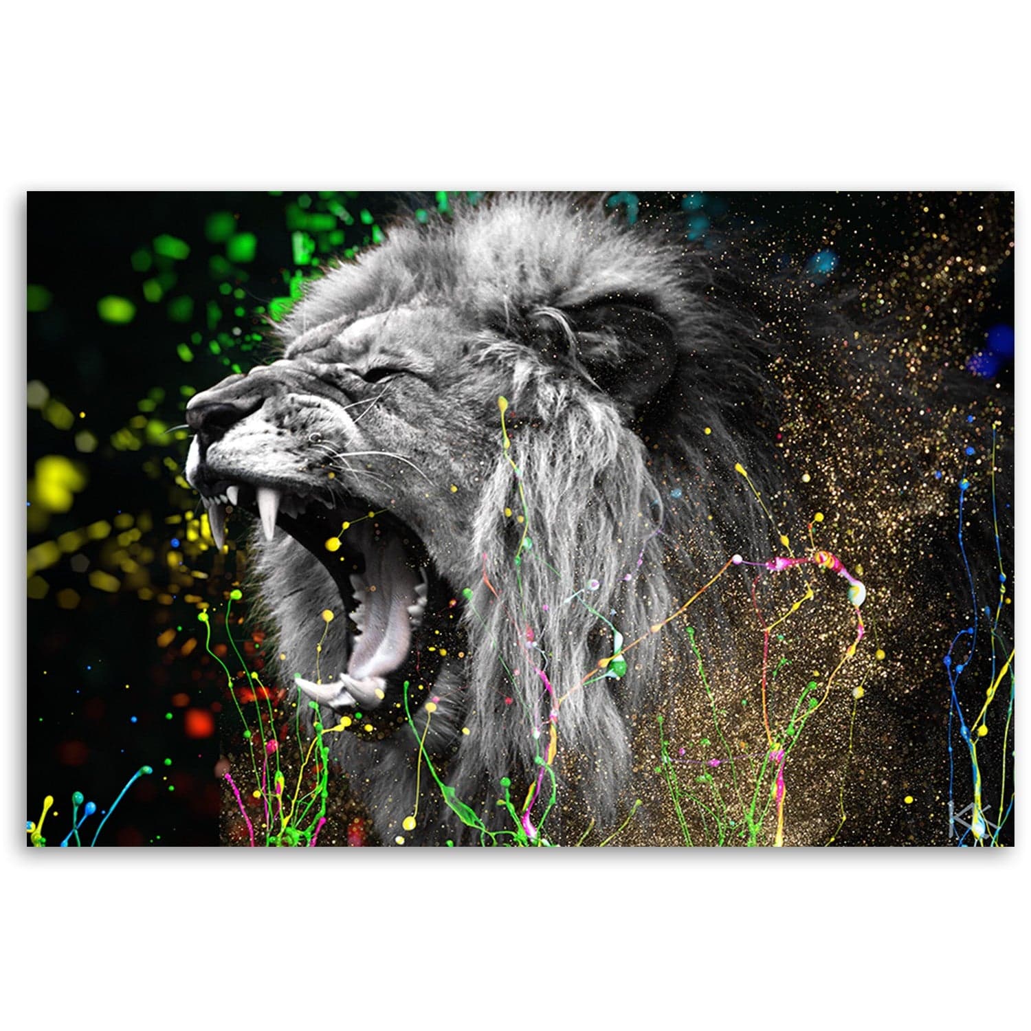 Quadro su tela, Natura animale di leone in Poster e stampe Collezione Casa - Trebisacce, commercioVirtuoso.it