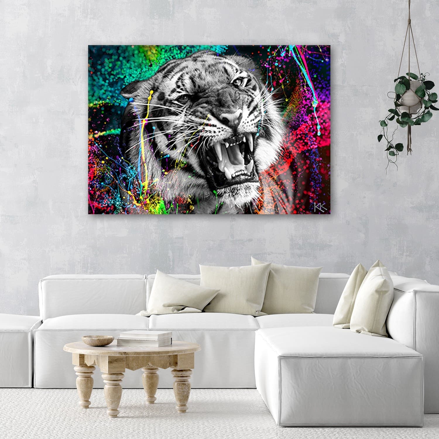 Quadro su tela, Tiger Animal Nature in Poster e stampe Collezione Casa - Trebisacce, commercioVirtuoso.it