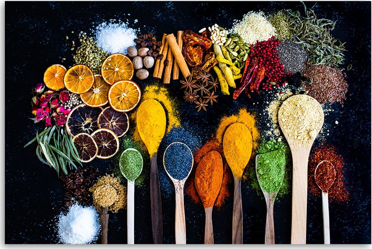 Quadro su tela, Erbe spezie per la cucina in Poster e stampe Collezione Casa - Trebisacce, commercioVirtuoso.it