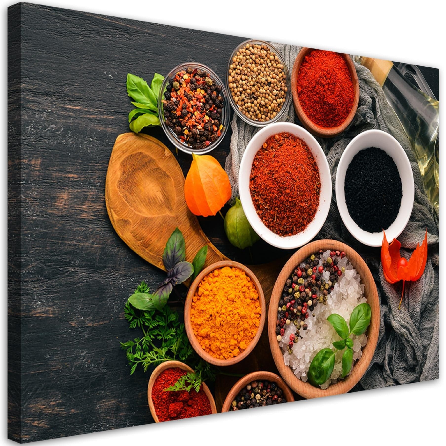 Quadro su tela, Spezie fresche in cucina in Poster e stampe Collezione Casa - Trebisacce, commercioVirtuoso.it