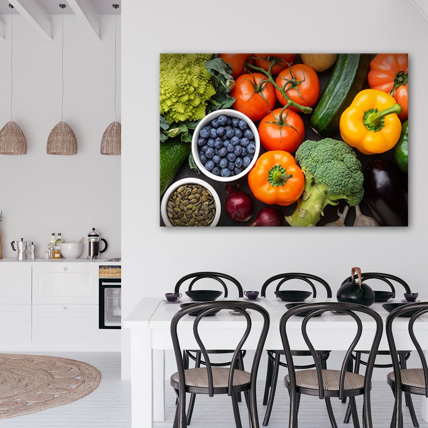 Quadro su tela, Verdure fresche e frutta in Poster e stampe Collezione Casa - Trebisacce, commercioVirtuoso.it