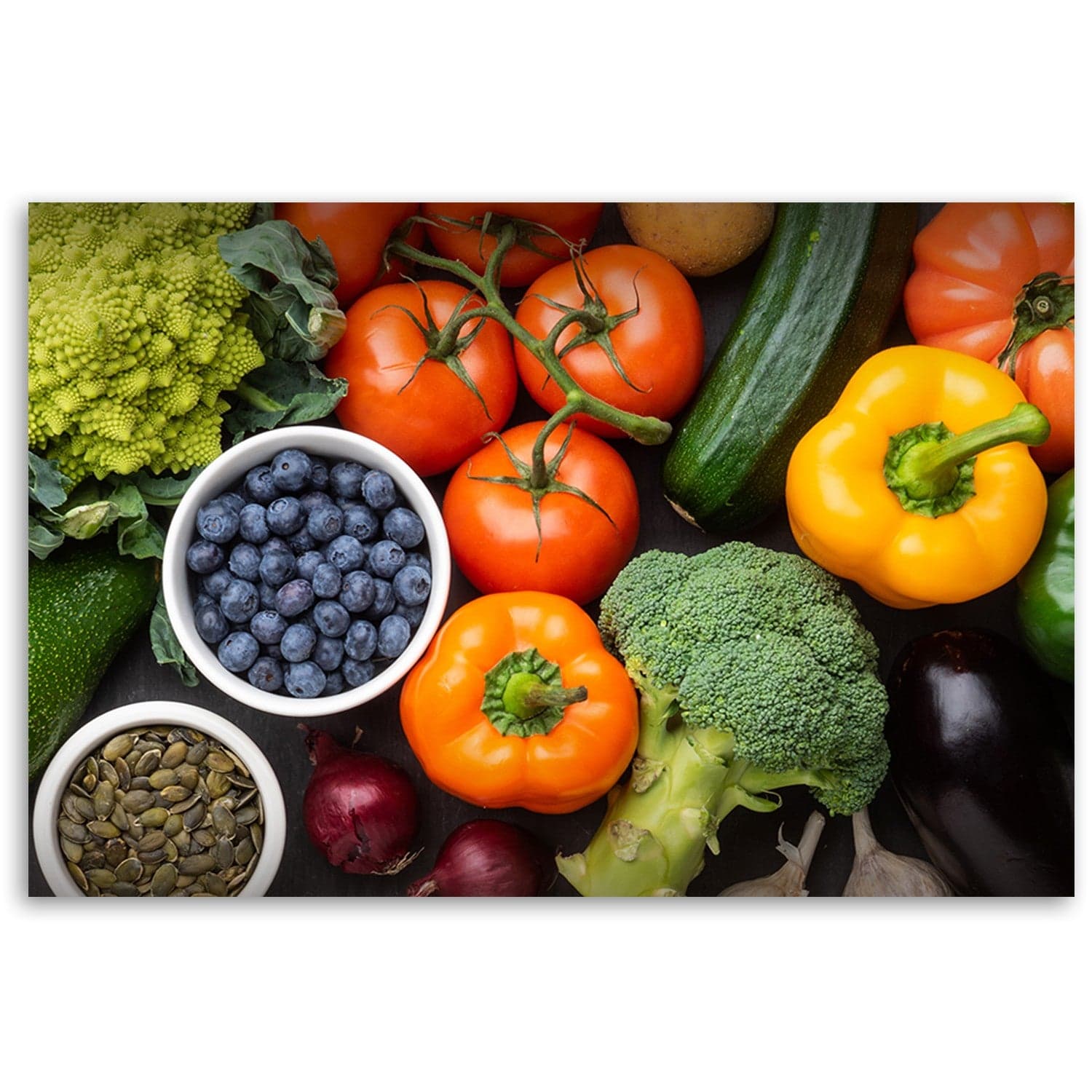 Quadro su tela, Verdure fresche e frutta in Poster e stampe Collezione Casa - Trebisacce, commercioVirtuoso.it