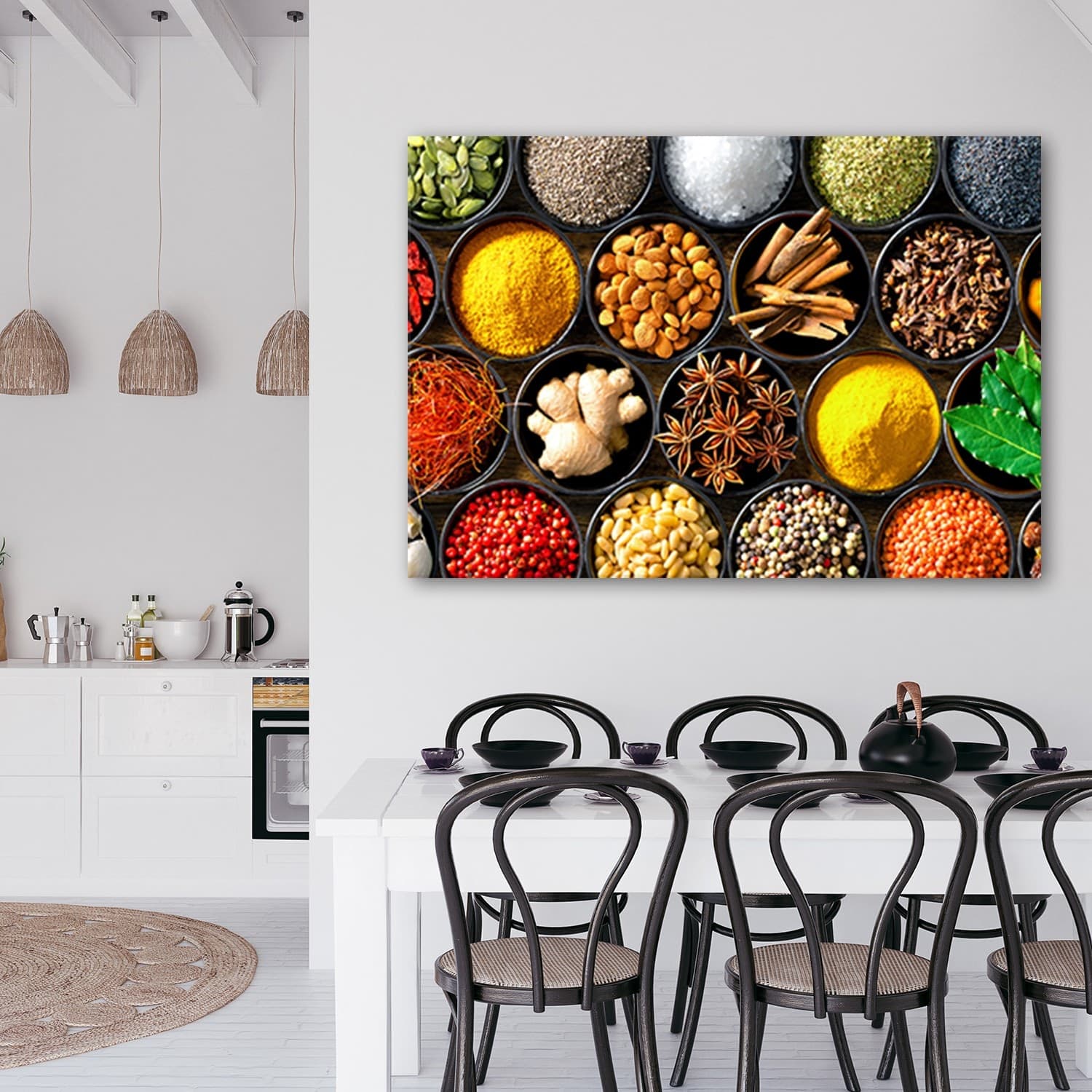 Quadro su tela, Erbe spezie per la cucina in Poster e stampe Collezione Casa - Trebisacce, commercioVirtuoso.it