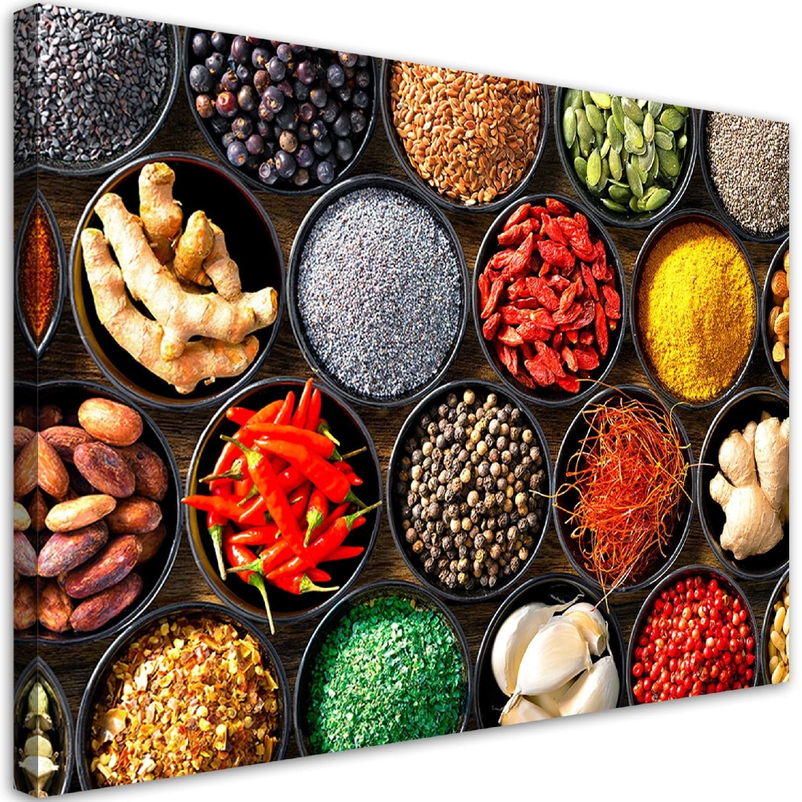 Quadro su tela, Erbe spezie per la cucina in Poster e stampe Collezione Casa - Trebisacce, commercioVirtuoso.it