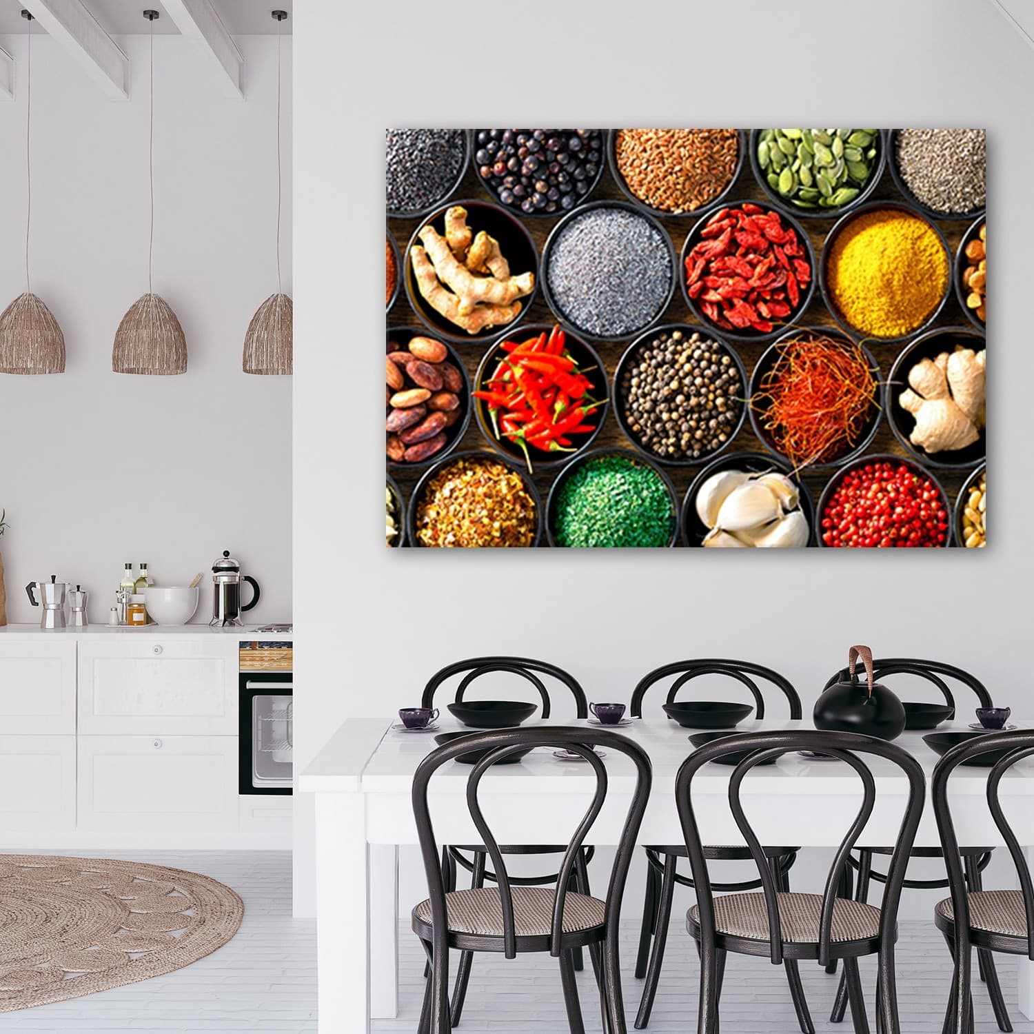 Quadro su tela, Erbe spezie per la cucina in Poster e stampe Collezione Casa - Trebisacce, commercioVirtuoso.it